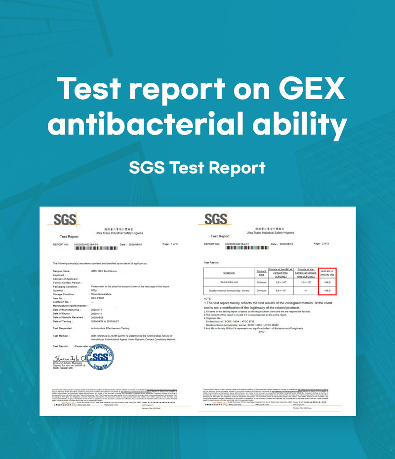 GEX 항균테스트 성적서