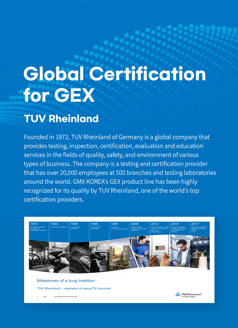 Global Certification for GEX